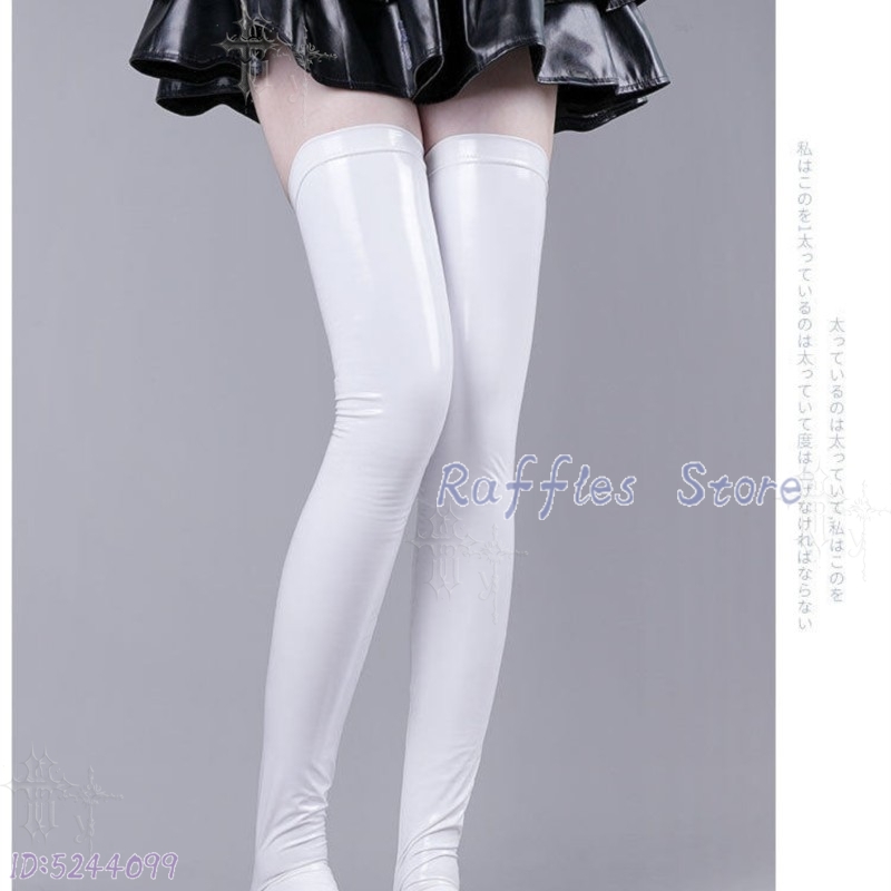 Glossy Patent Leather Latex Ov - Knee High Sock Women review and price