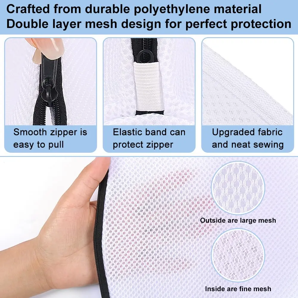 Mesh Shoe Washing Bags with Zi - Sock Organizer Tray review and price