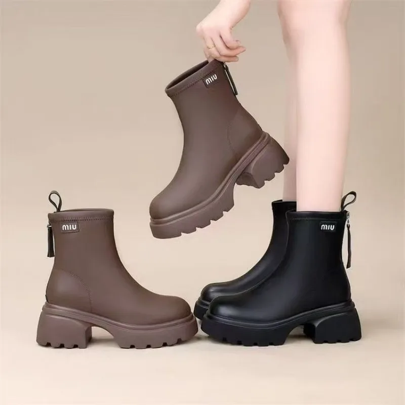 Ladies Faux Leather Platform S - Knee High Sock Women review and price