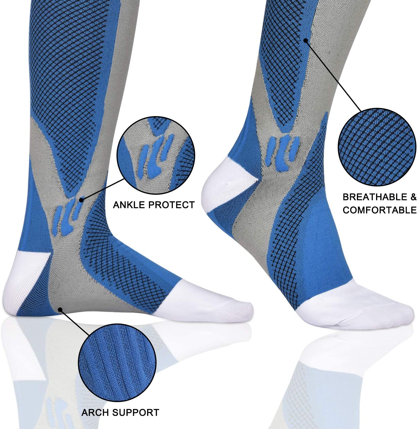 3 Pairs Compression Socks Wome - Compression Sock Medical review and price