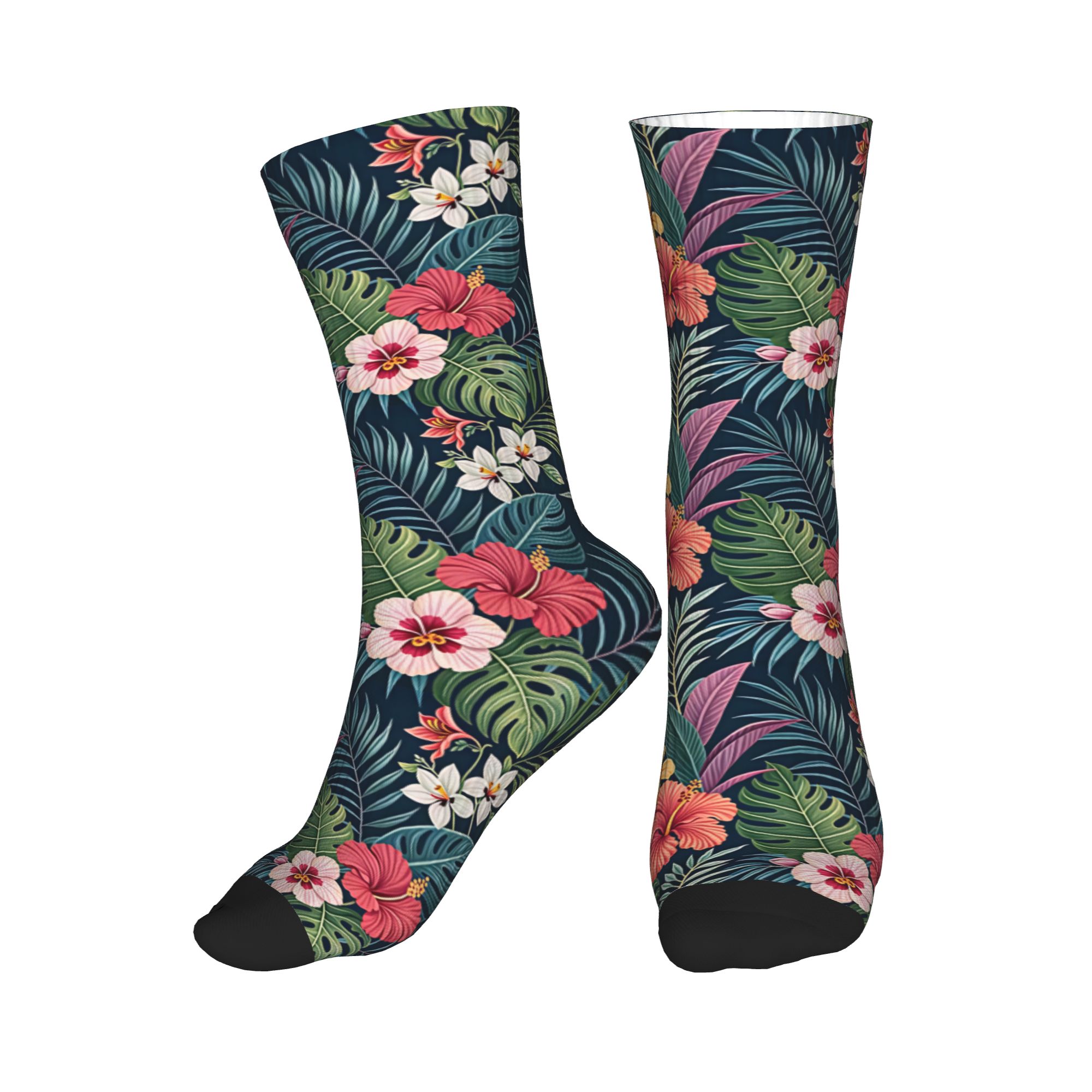 Fun Mens Hawaiian Hibiscus Plu - Dress Sock Men review and price
