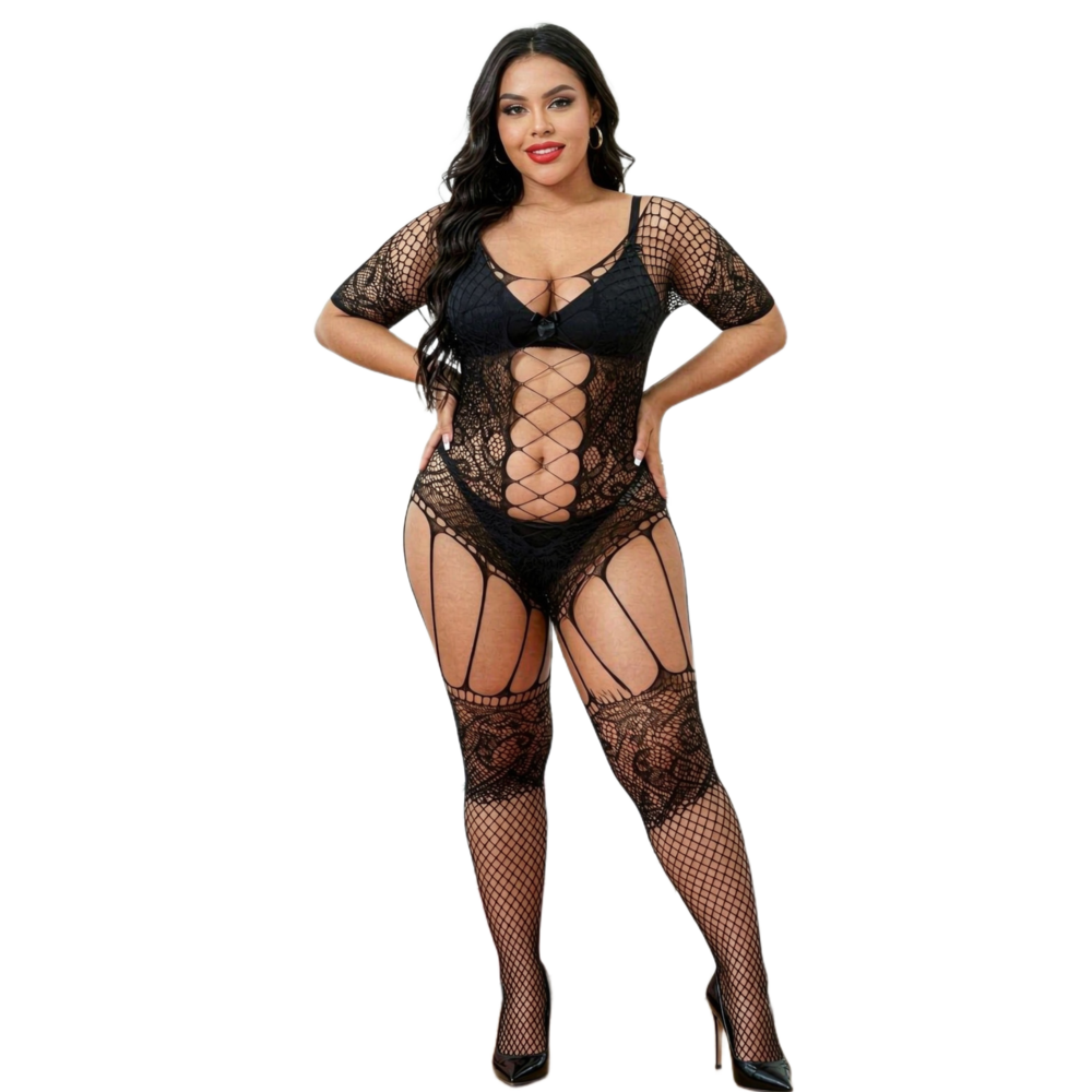 New Plus Size Bodystocking Bod - Fishnet Stocking Women review and price